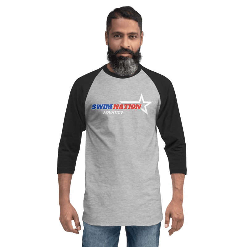SwimNation Aquatics 3/4 sleeve raglan shirt