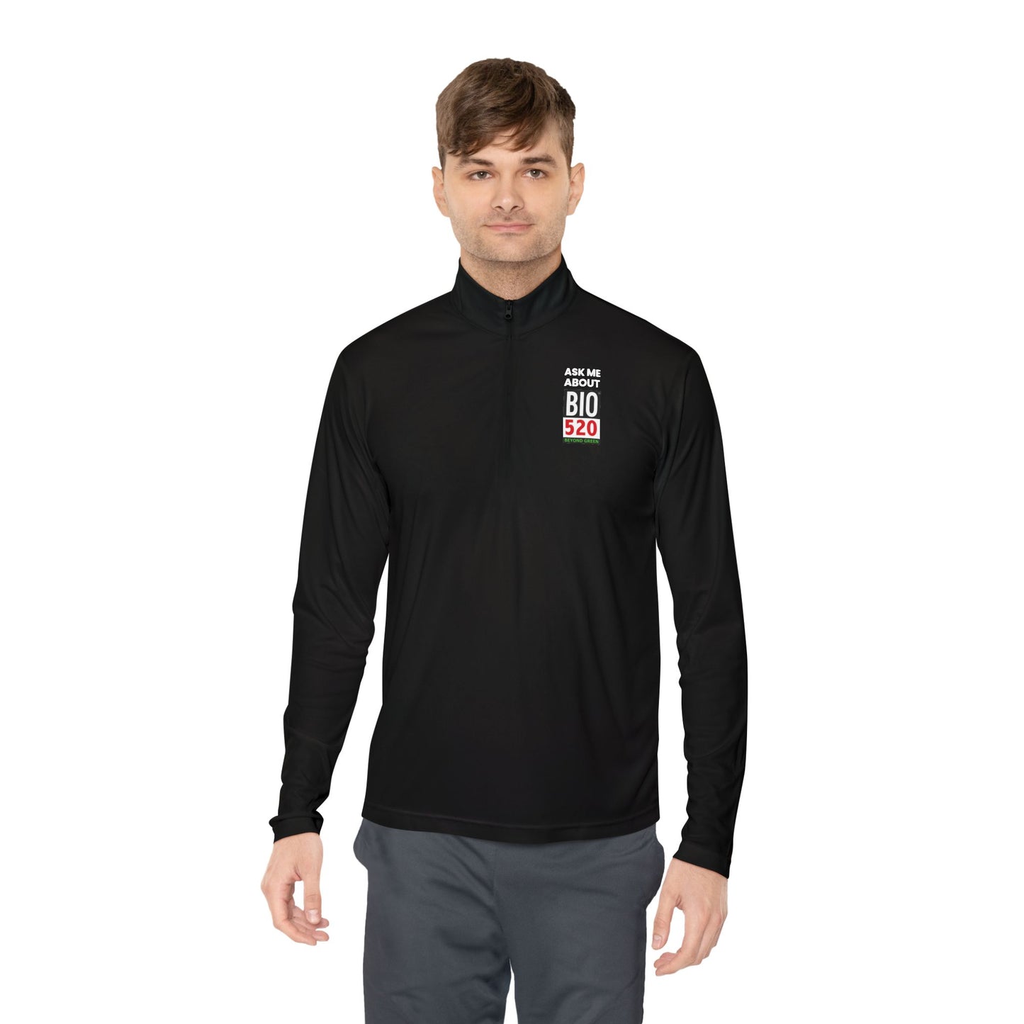 Quarter-Zip Pullover — "Ask Me About BIO 520" Promotional Pullover