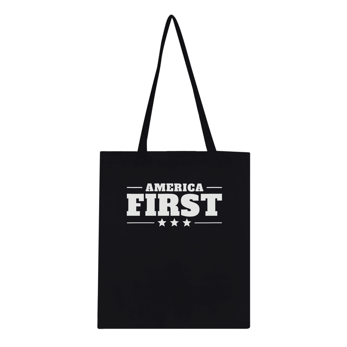 America First Classic Tote Black front | True American