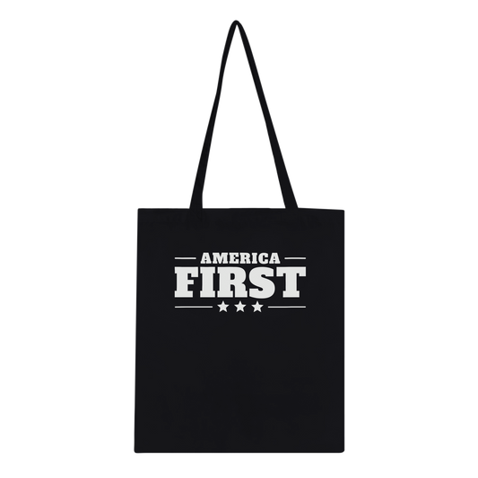America First Classic Tote Black front | True American