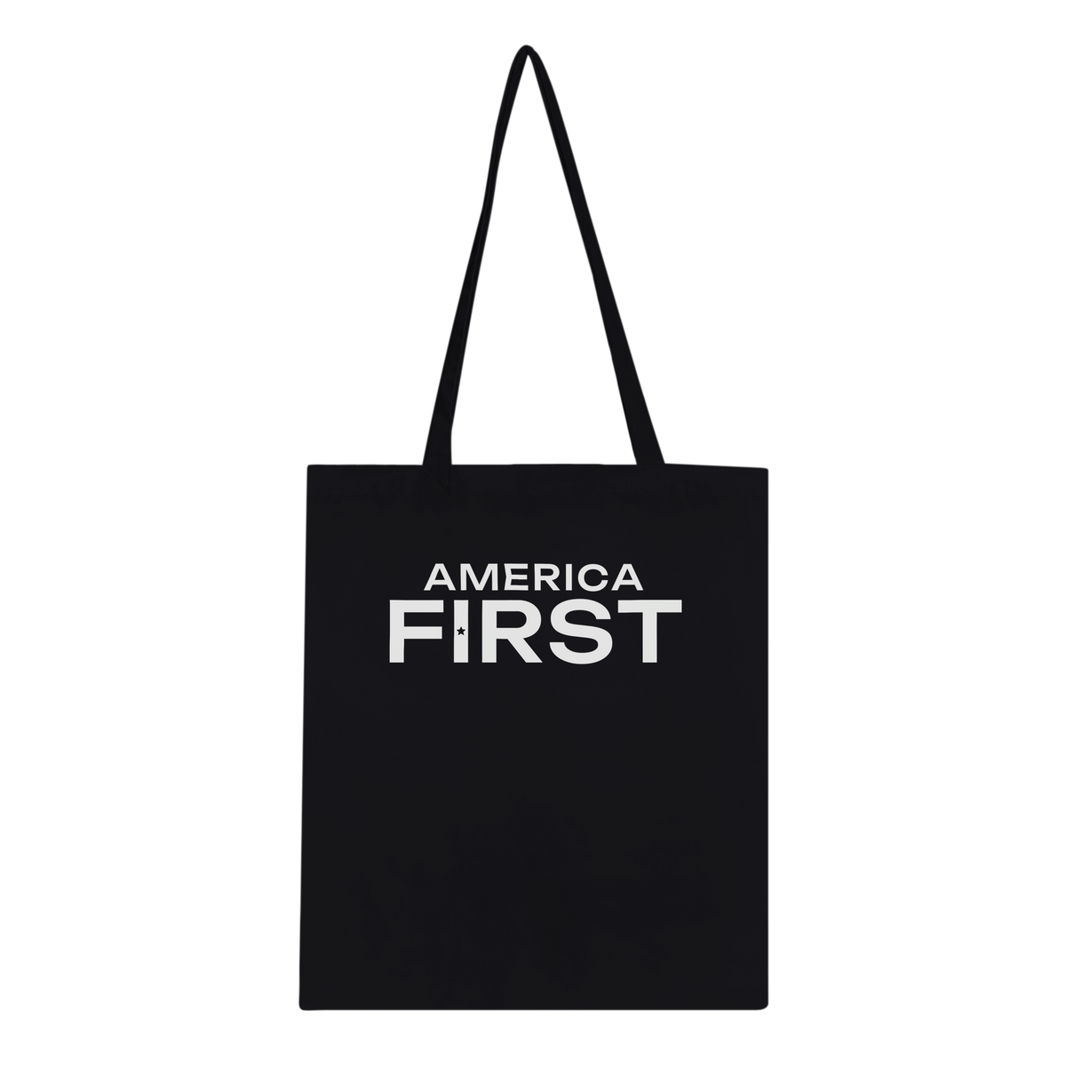 America First Hero Star Classic Tote Black front | True American