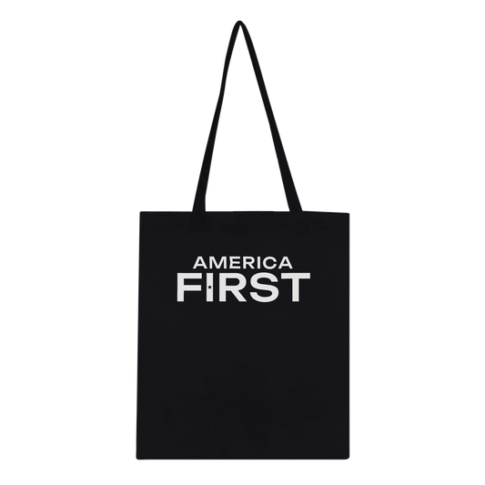 America First Hero Star Classic Tote Black front | True American