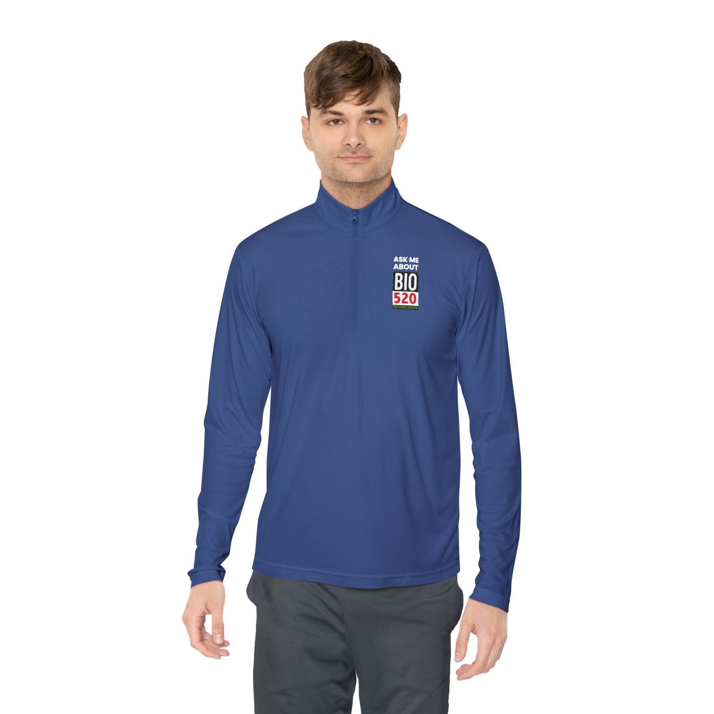 Quarter-Zip Pullover — "Ask Me About BIO 520" Promotional Pullover