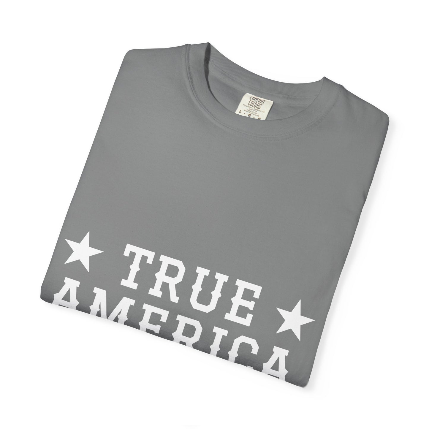 Personalized True American T-Shirt - Customized Patriotic USA Flag Shirt