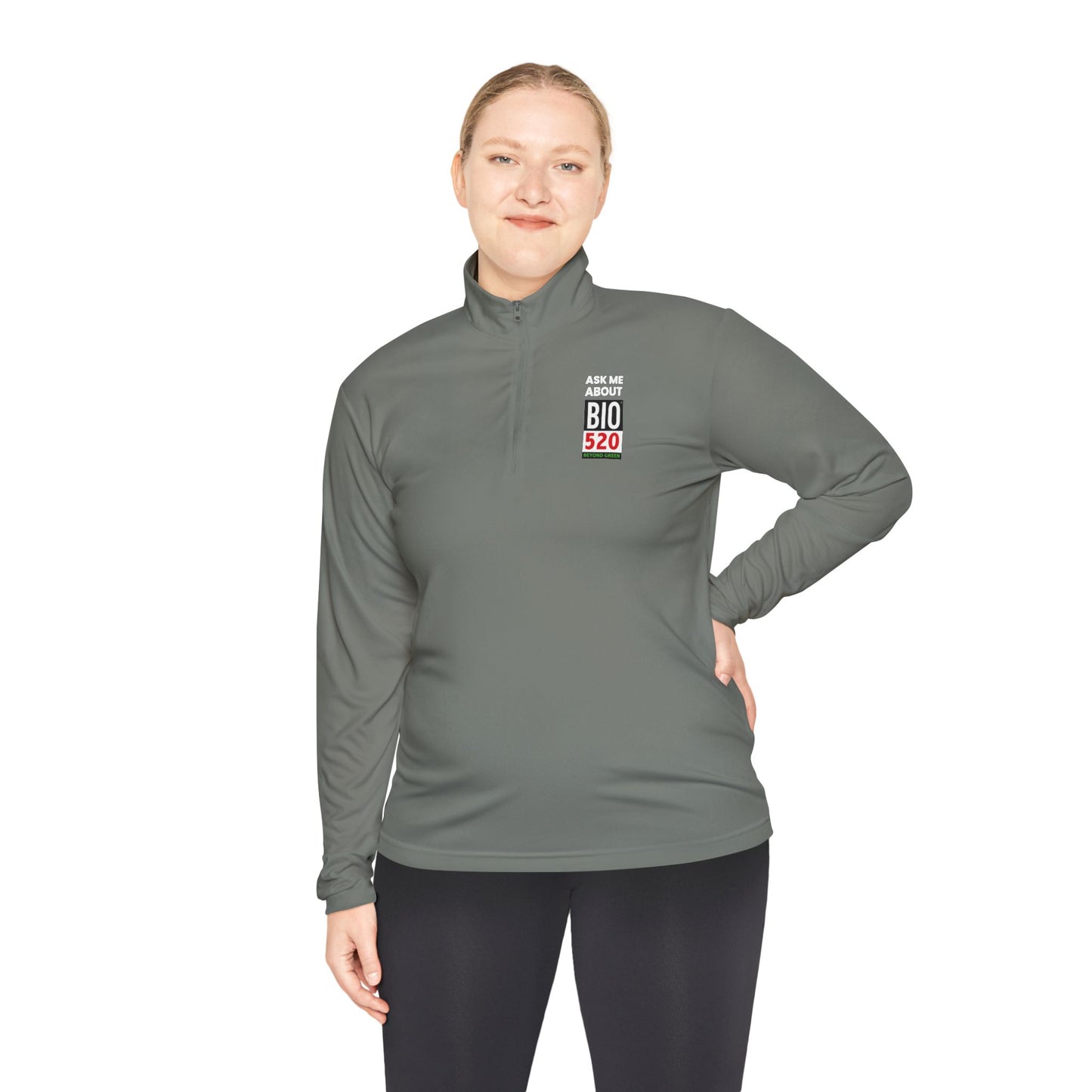 Quarter-Zip Pullover — "Ask Me About BIO 520" Promotional Pullover