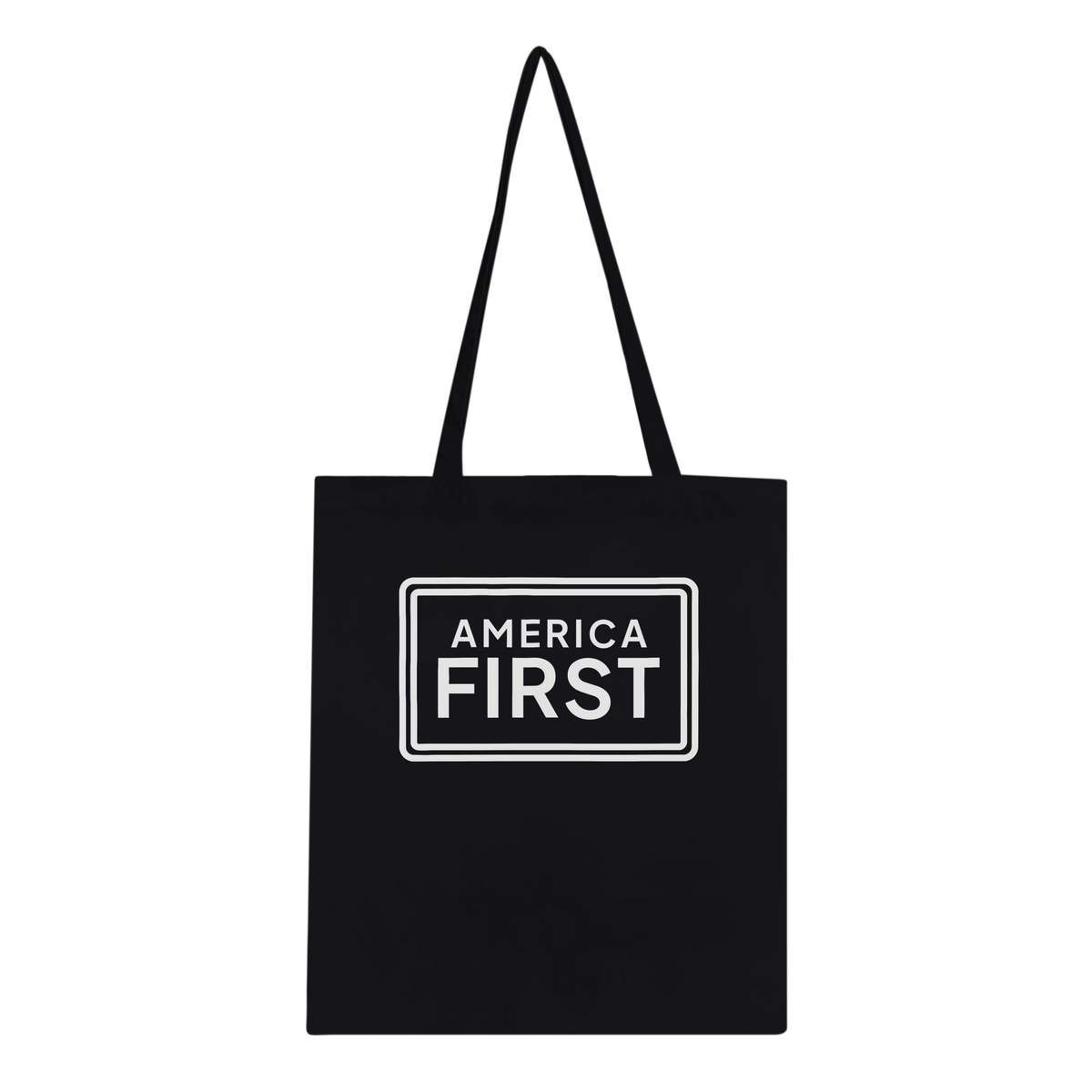 America First Framed Classic Tote Black front | True American