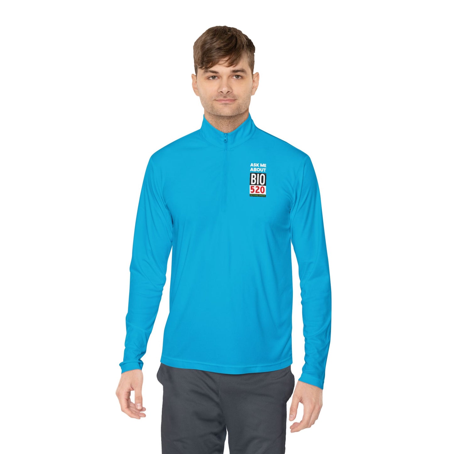 Quarter-Zip Pullover — "Ask Me About BIO 520" Promotional Pullover