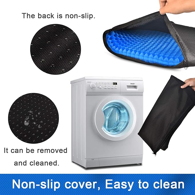 Gel Seat Cushion Non Slip Egg Sitter Pad Breathable Pressure Sore  Relief,Home & Kitchen