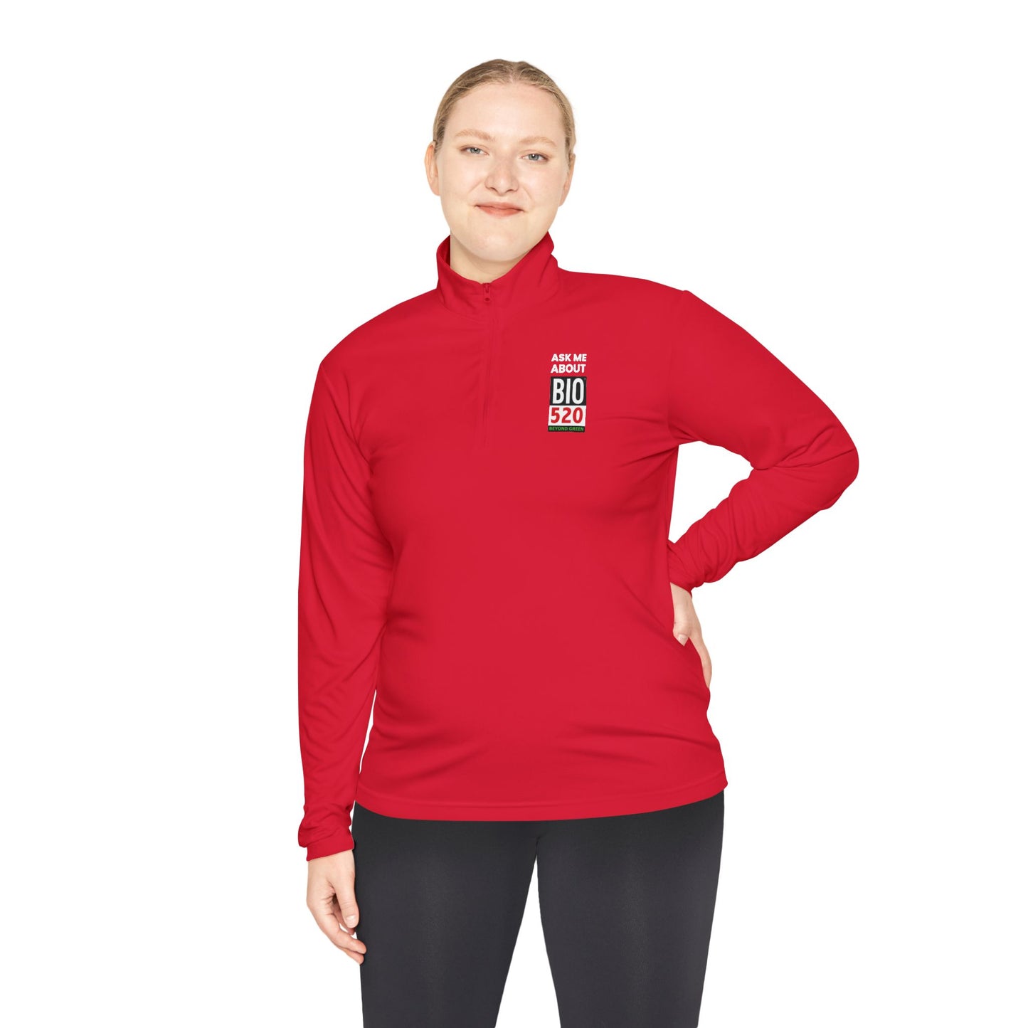 Quarter-Zip Pullover — "Ask Me About BIO 520" Promotional Pullover