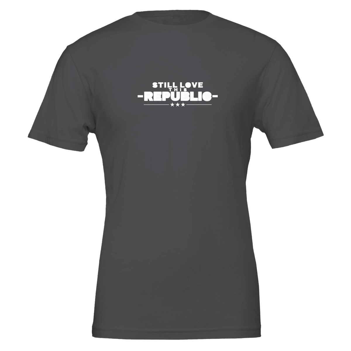Still Love This Republic Tee Dark Grey front | True American