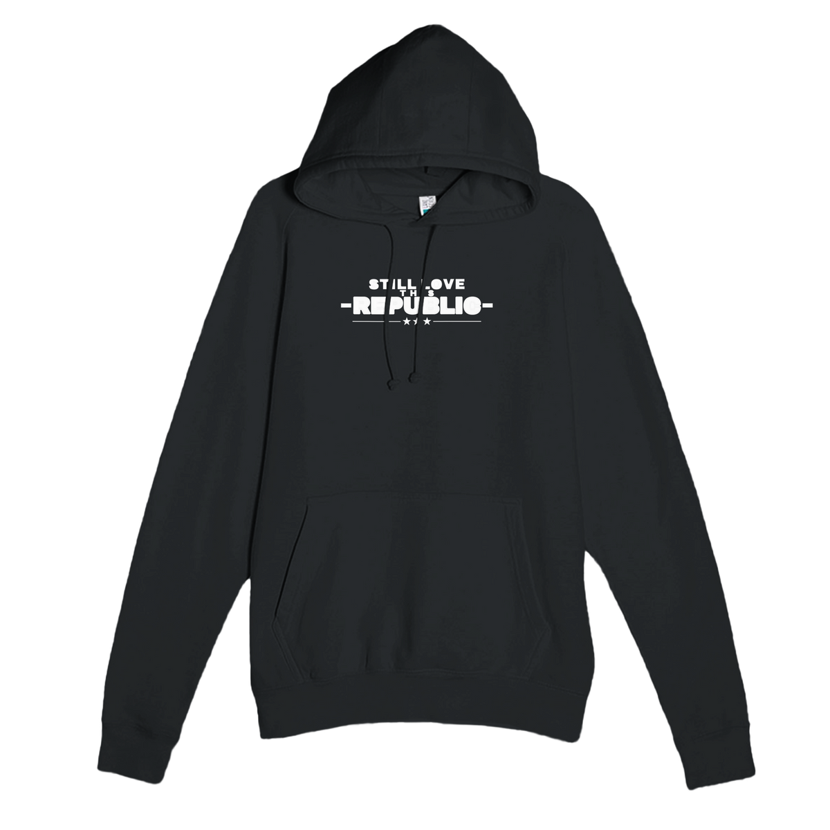 Still Love This Republic Hoodie Black front | True American