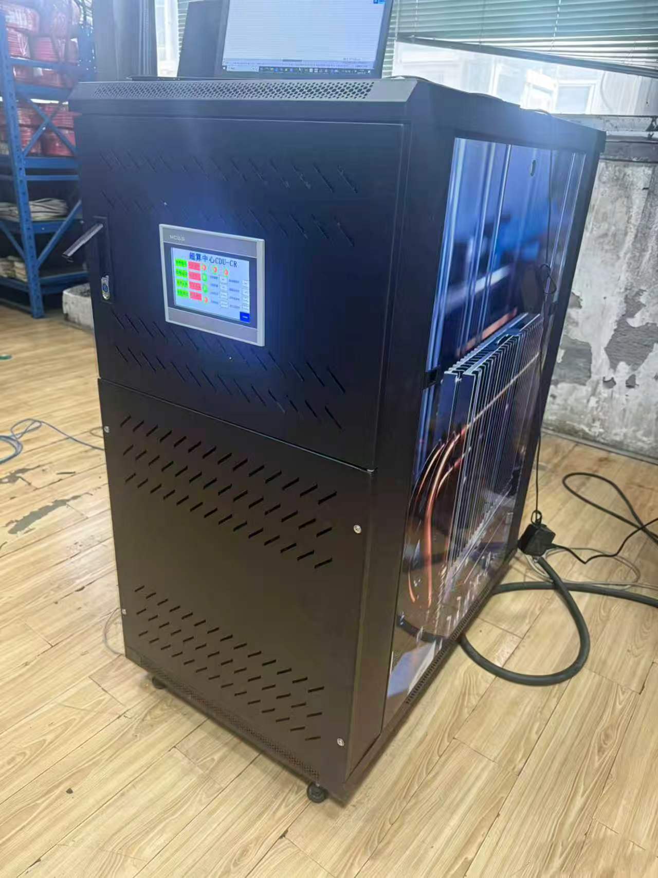 ZA Tech SilentEdge 15 compact 15kW liquid cooling cabinet front and side view for office and edge deployment