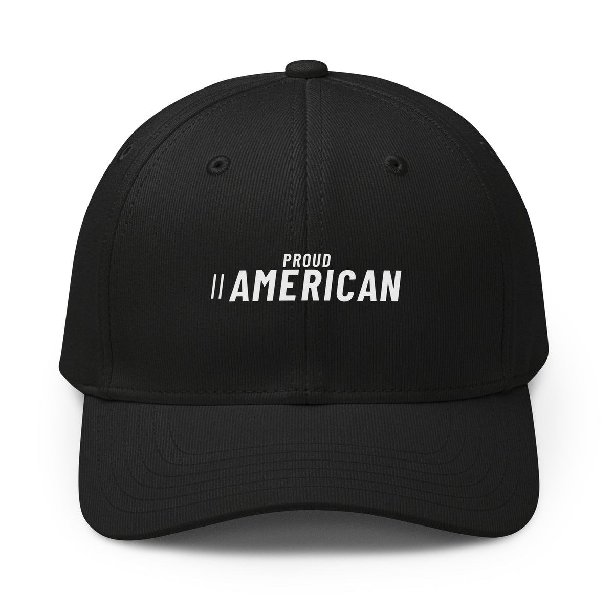 Proud American Sport Printed adidas Cap Black front | True American