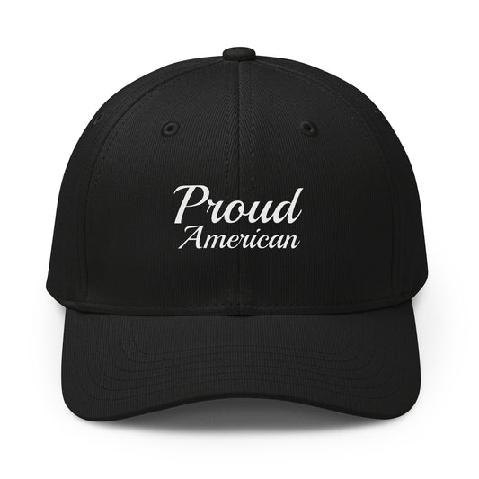 Proud American Brush Printed adidas Cap Black front | True American