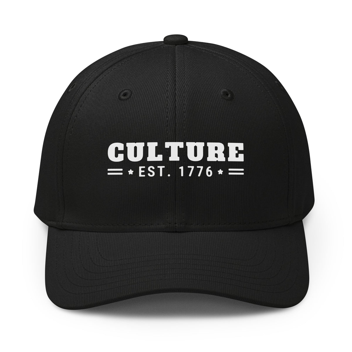 Culture Est. 1776 Cap in Black, front | True American