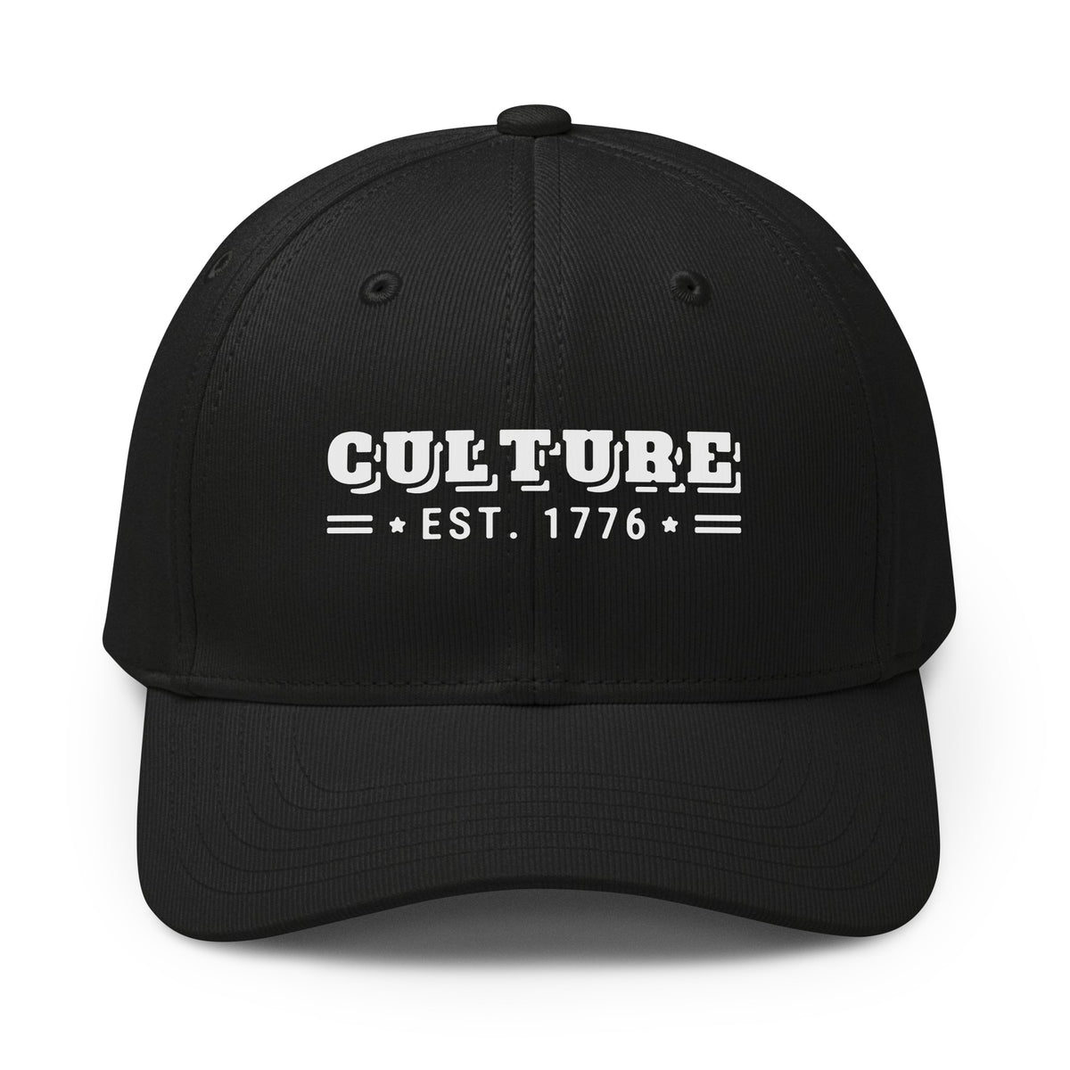 Culture Est. 1776 Shadow Cap in Black, front | True American
