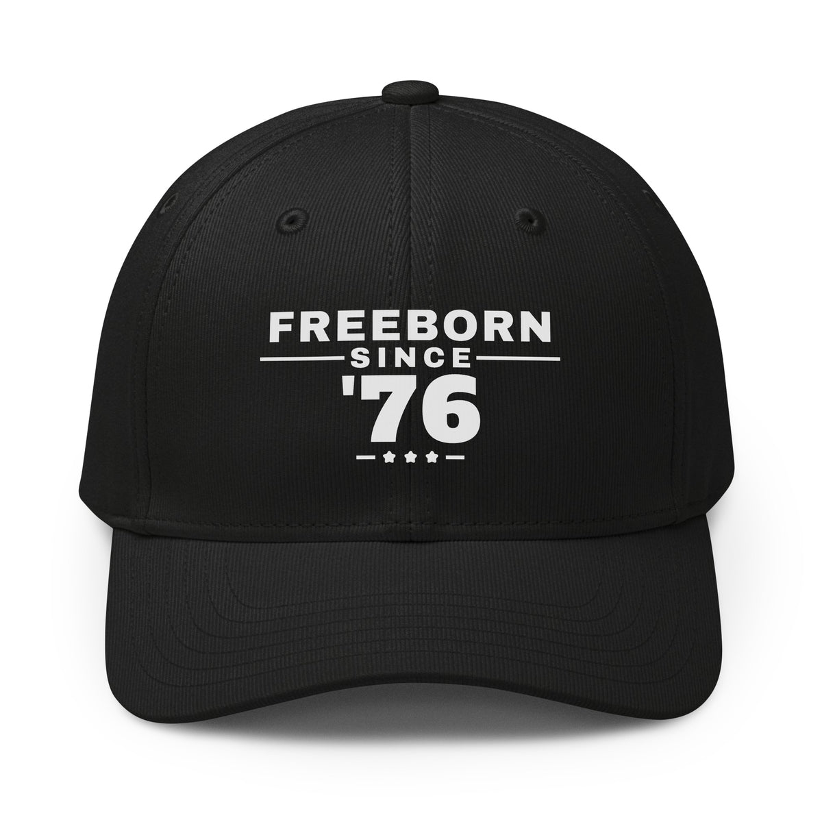 Freeborn Since '76 cap, Black, front | True American