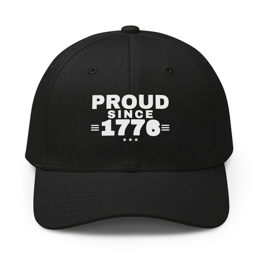 Proud Since 1776 cap, Black, front | True American
