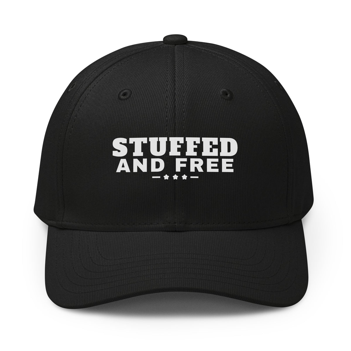 Stuffed and Free cap, Black, front | True American