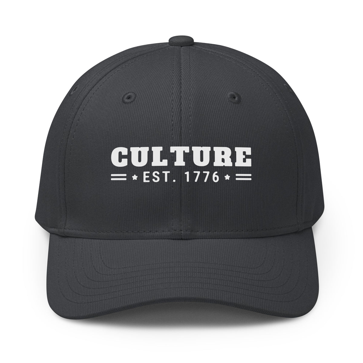 Culture Est. 1776 Cap in Team Dark Grey, front | True American