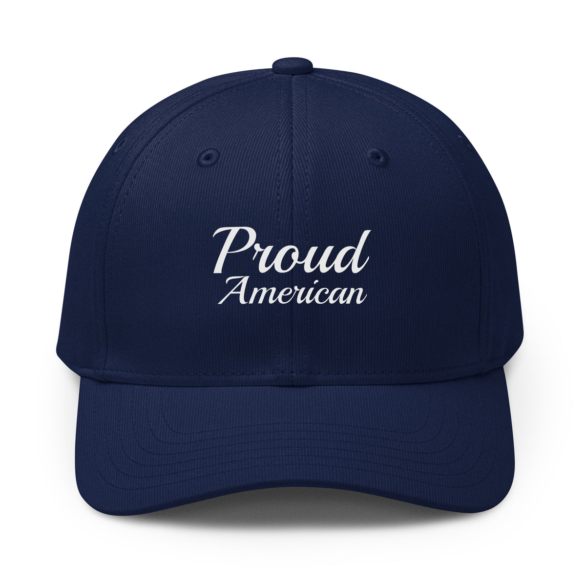 Proud American Brush Printed adidas Cap Team Navy front | True American