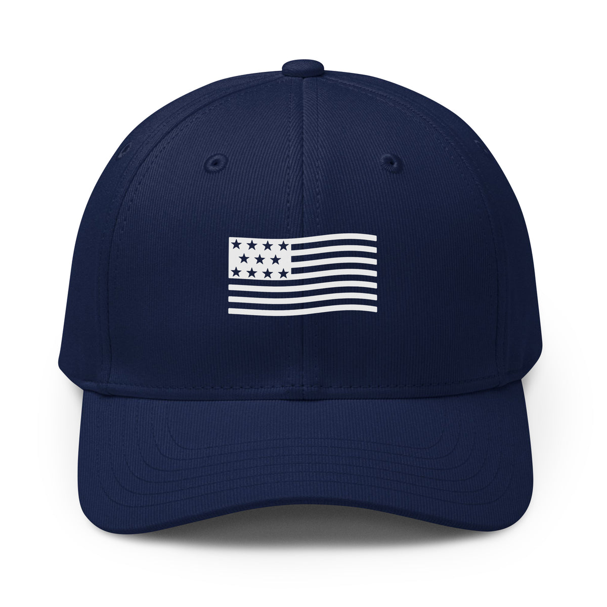 American Flag Premium Printed adidas Cap Navy front | True American