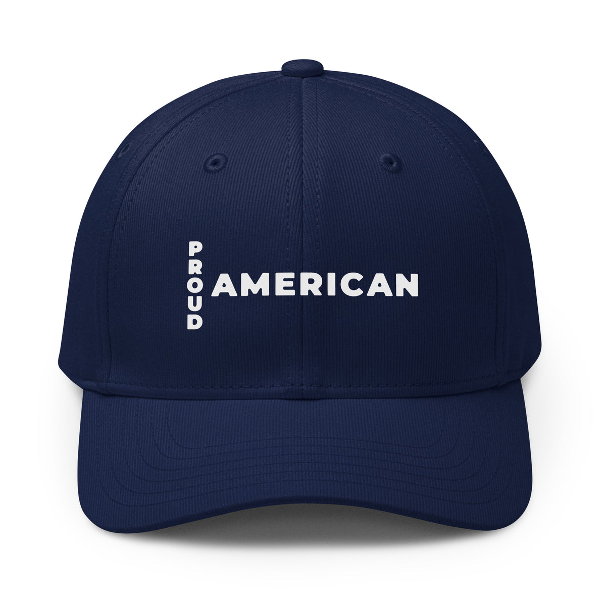 Proud American Vertical cap, dark blue, front | True American