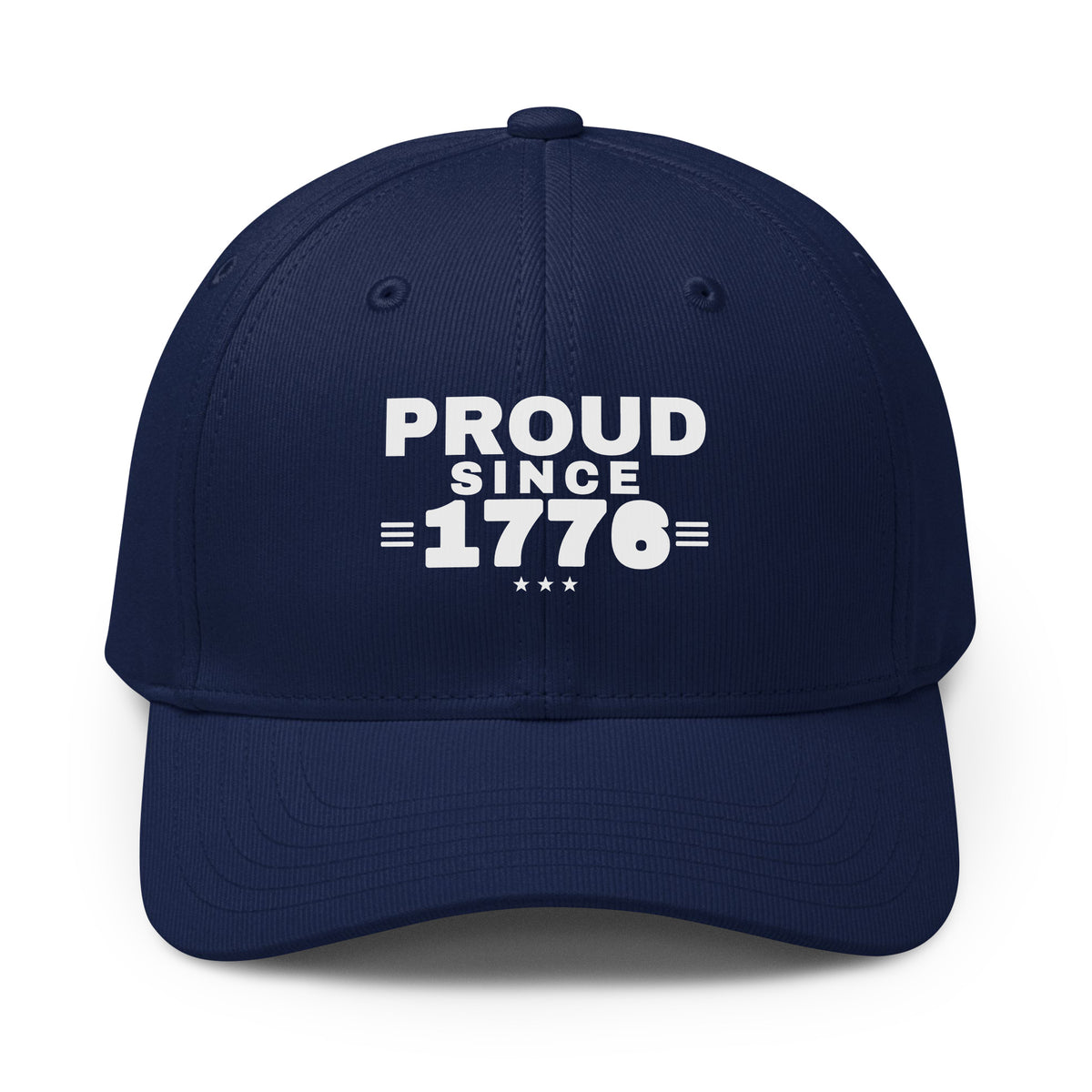 Proud Since 1776 cap, blue, front | True American