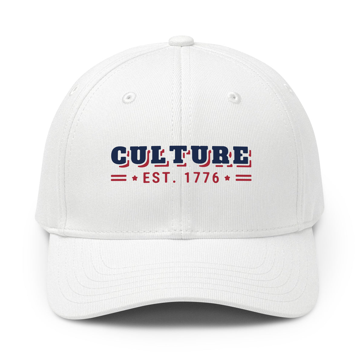 Culture Est. 1776 Cap in White, front | True American