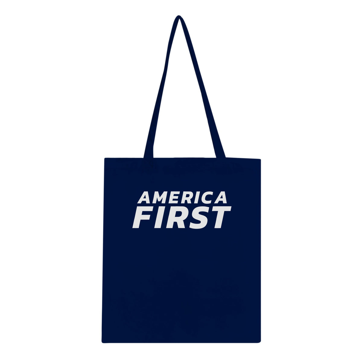 America First Italic Classic Tote Navy front | True American