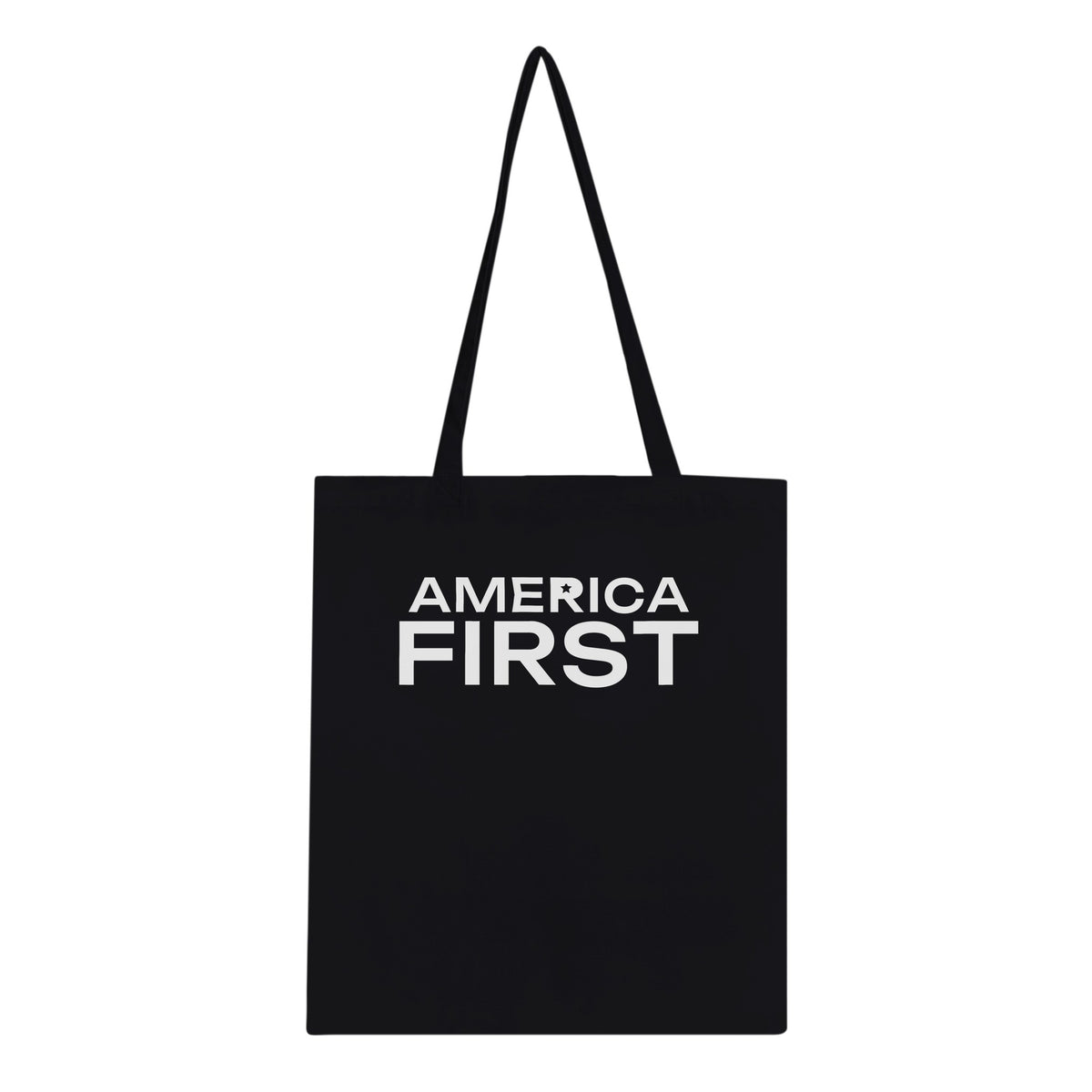 America First Star Classic Tote Black front | True American