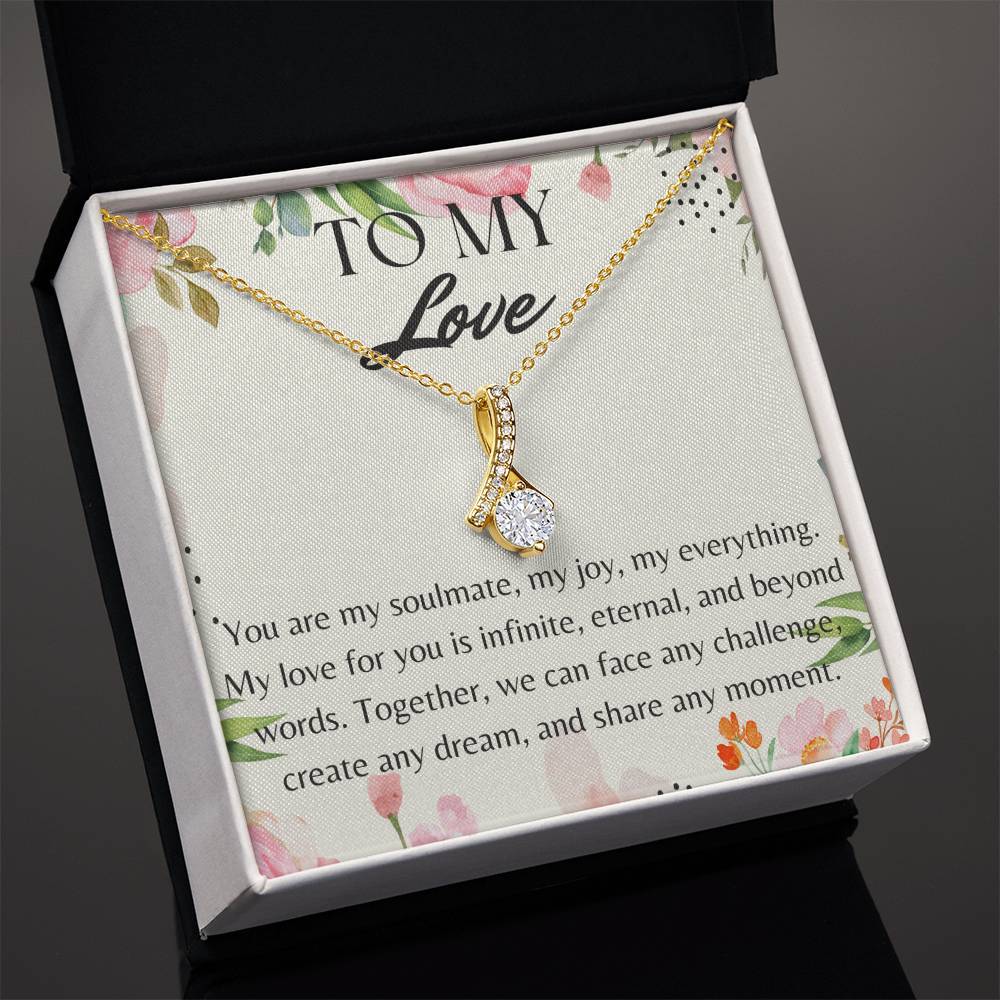 Surprise Your Love with This Necklace and a Sweet Message. Comes in an Elegant Gift Box. A Charming Gift for Your Soulmate on Her Birthday, Valentine's Day, or Any Day. Fast Shipping Guaranteed