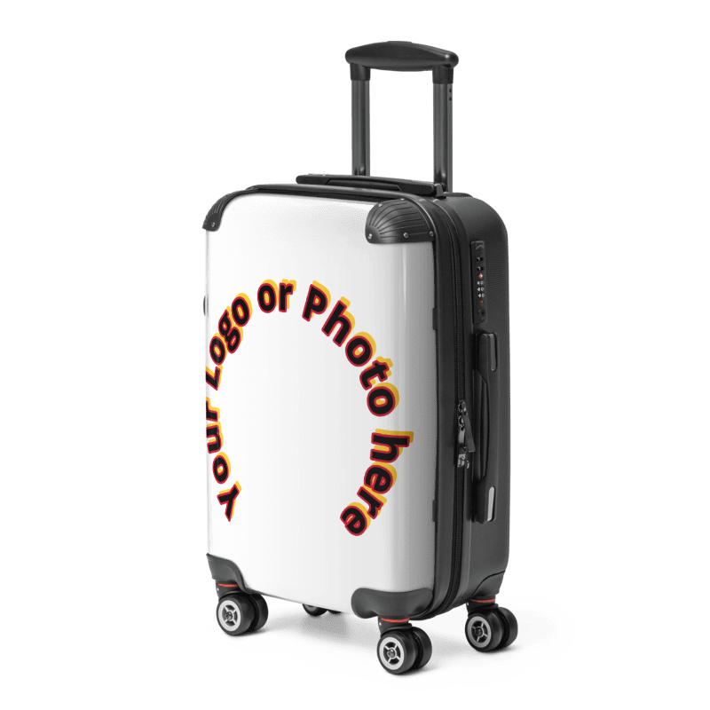 Custom designed Hard-shell suitcase with your photo or company logo