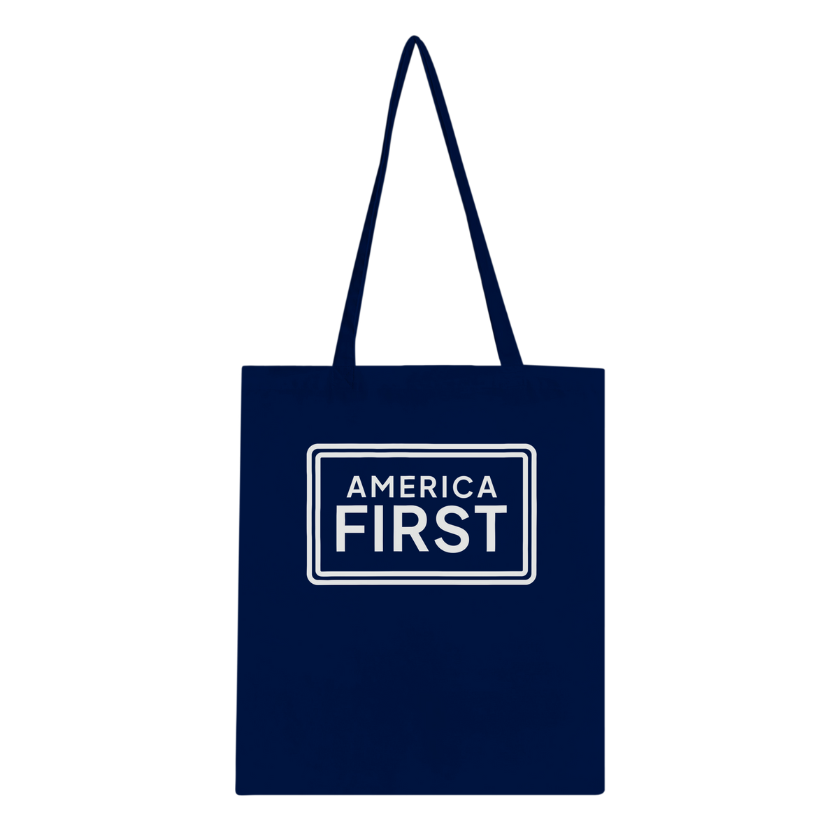 America First Framed Classic Tote Navy front | True American