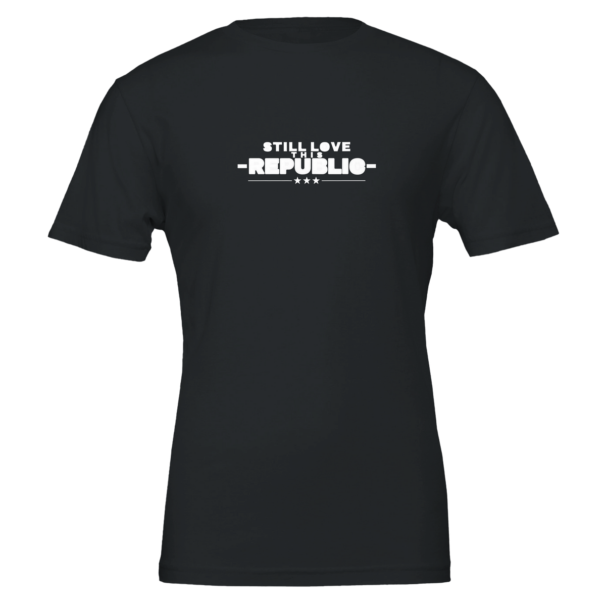 Still Love This Republic Tee Black front | True American