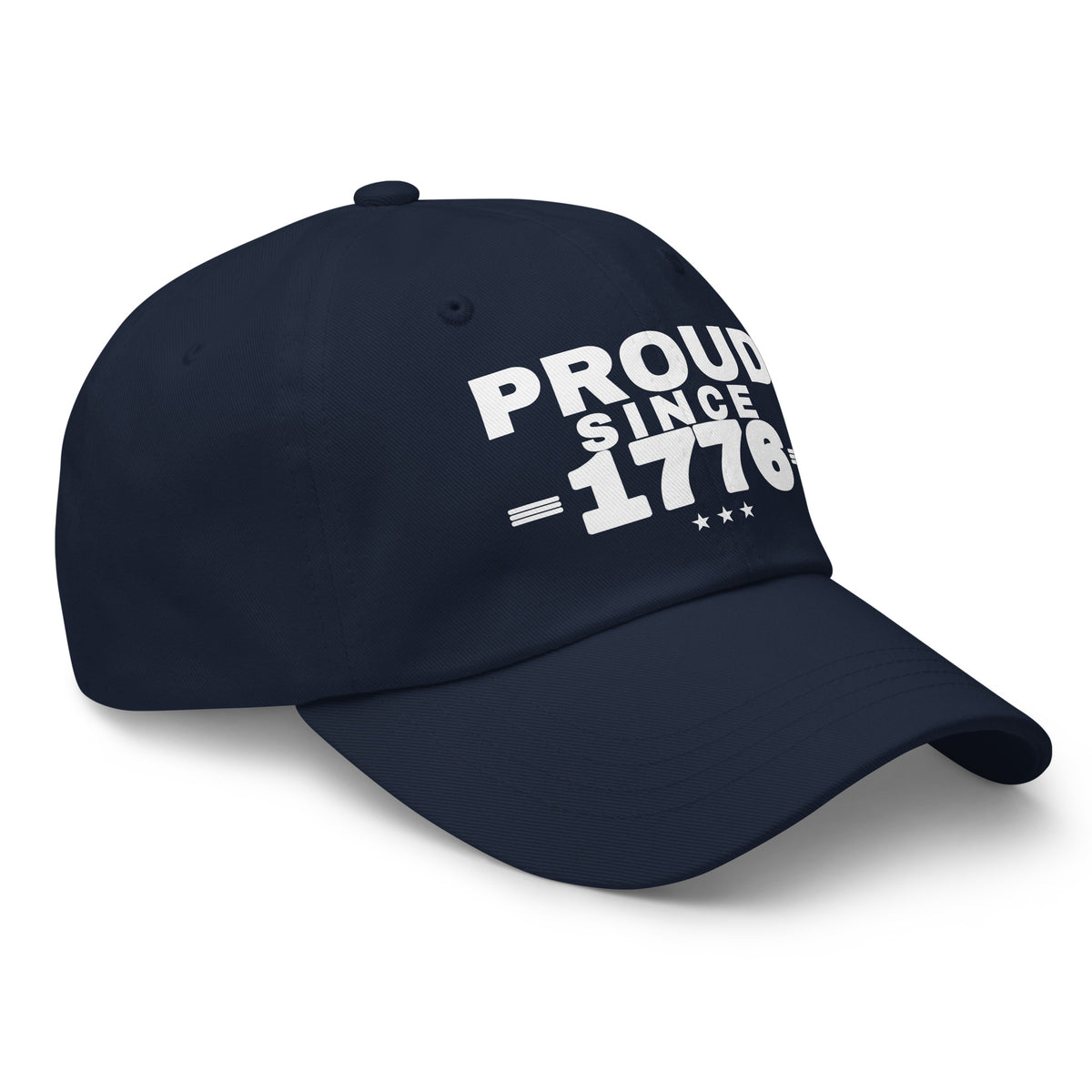 Proud Since 1776 Classic Dad Cap Navy right front | True American