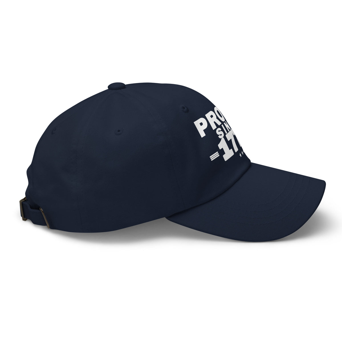 Proud Since 1776 Classic Dad Cap Navy right side | True American