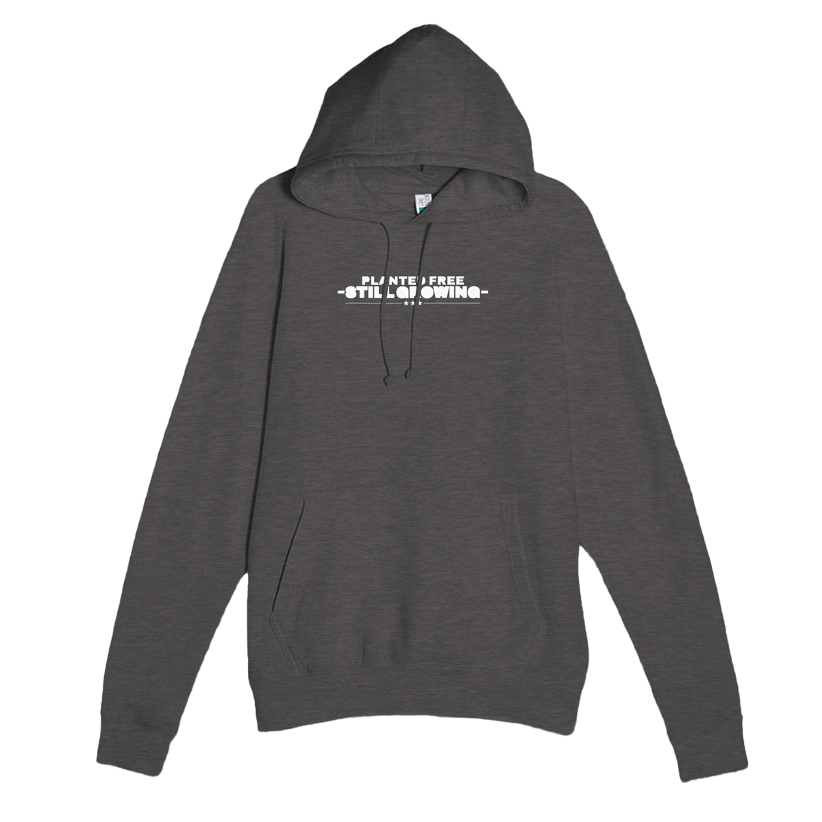 Planted Free Still Growing Hoodie Heather Charcoal | True American