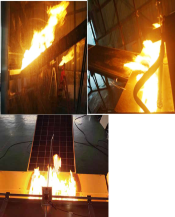 PV Module Solar panels Spread of flame and burning brand tests system (Fire tester)