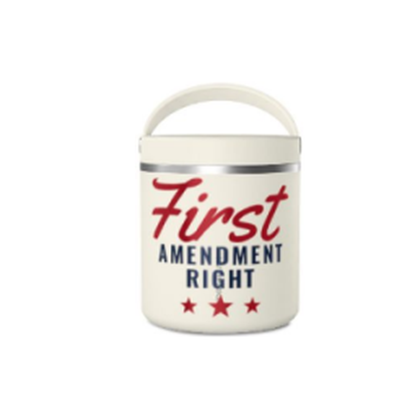 First Amendment Right Food Jar - front