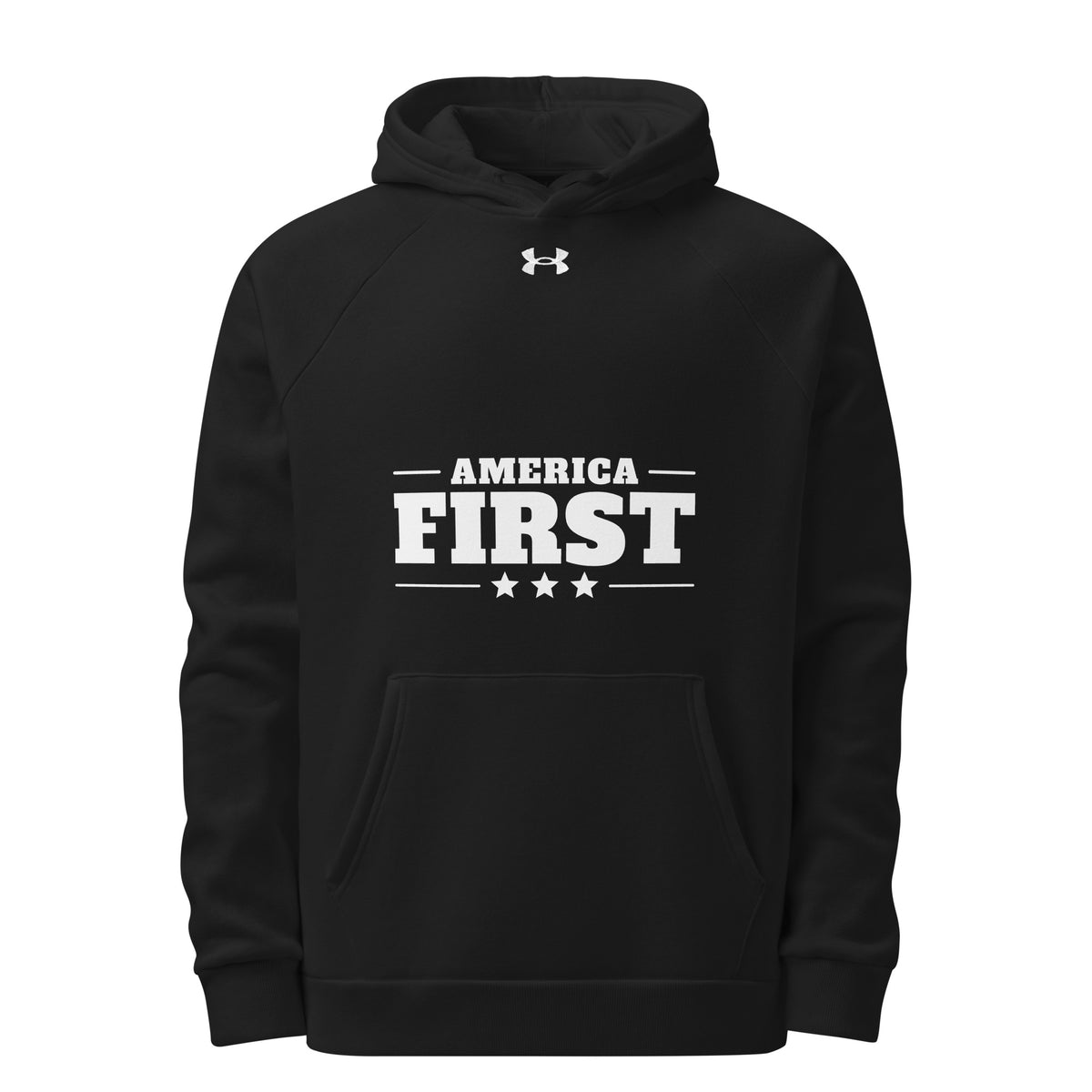 America First Classic UA Hoodie Black front | True American