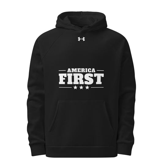 America First Classic UA Hoodie Black front | True American
