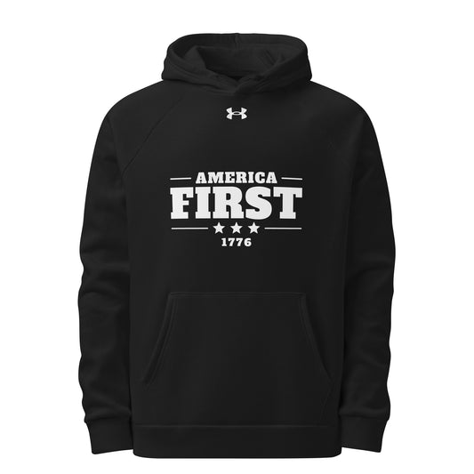 America First 1776 UA Hoodie Black front | True American