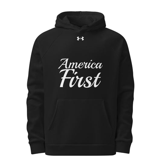 America First Brush UA Hoodie Black front | True American