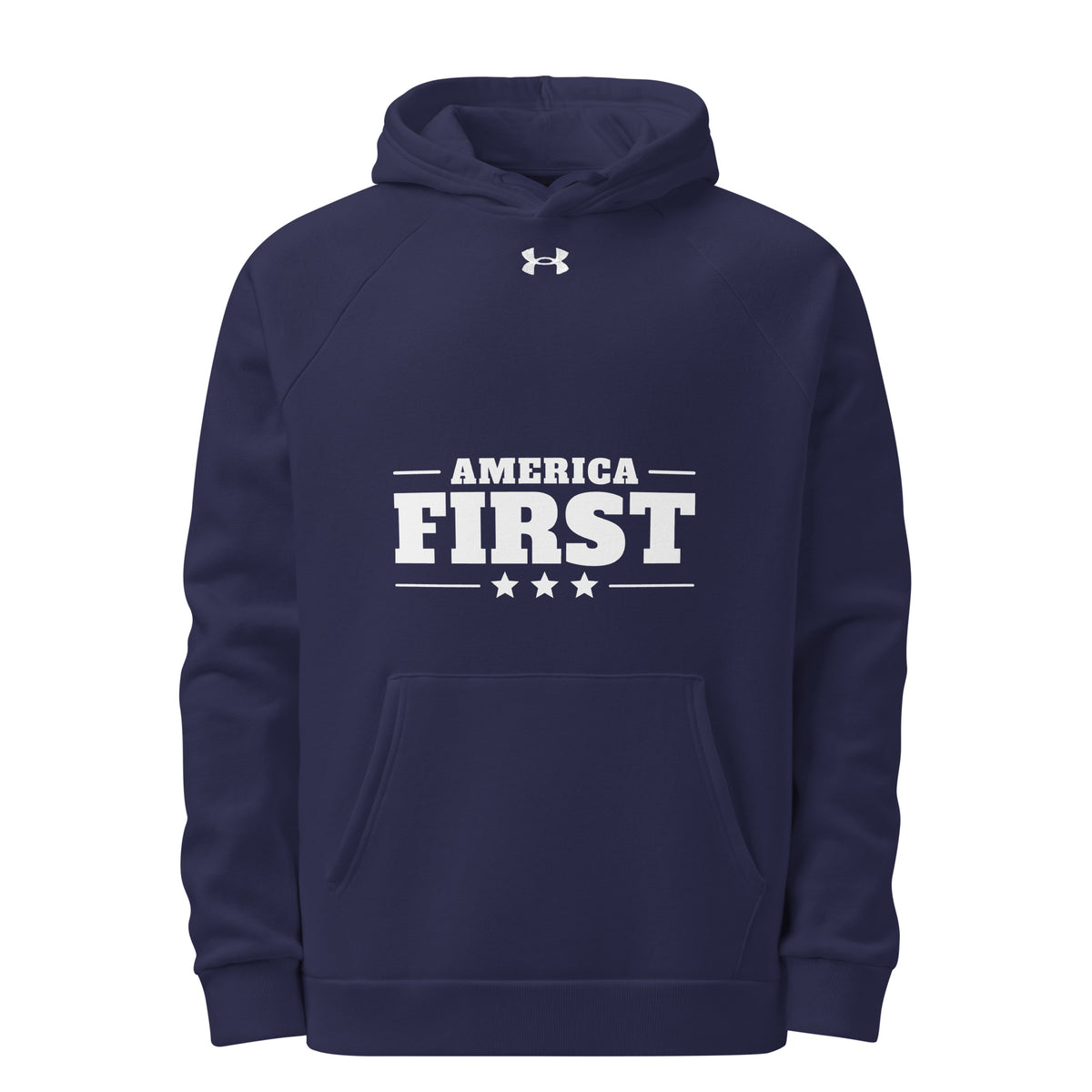 America First Classic UA Hoodie Navy front | True American