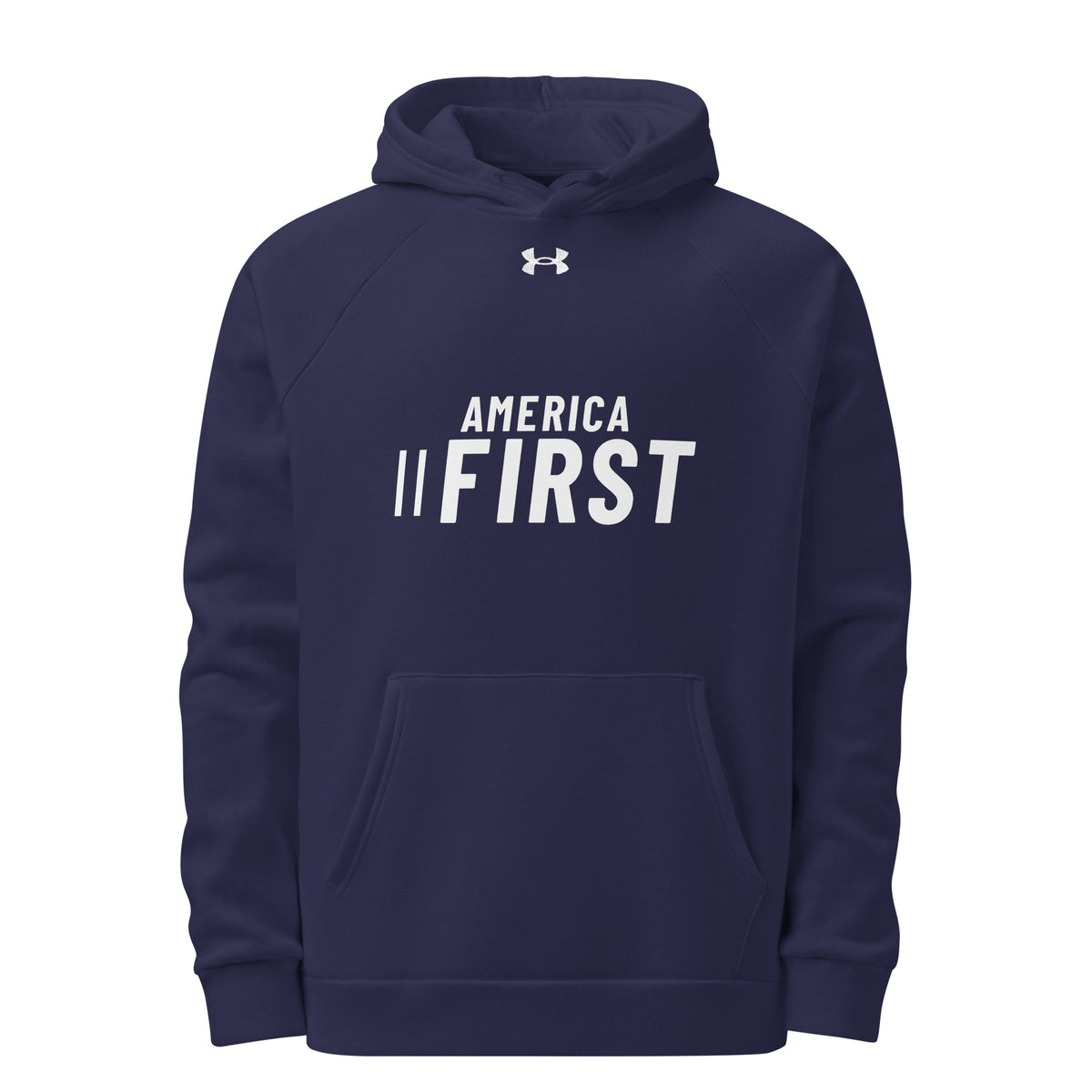 America First Sport UA Hoodie Navy front | True American
