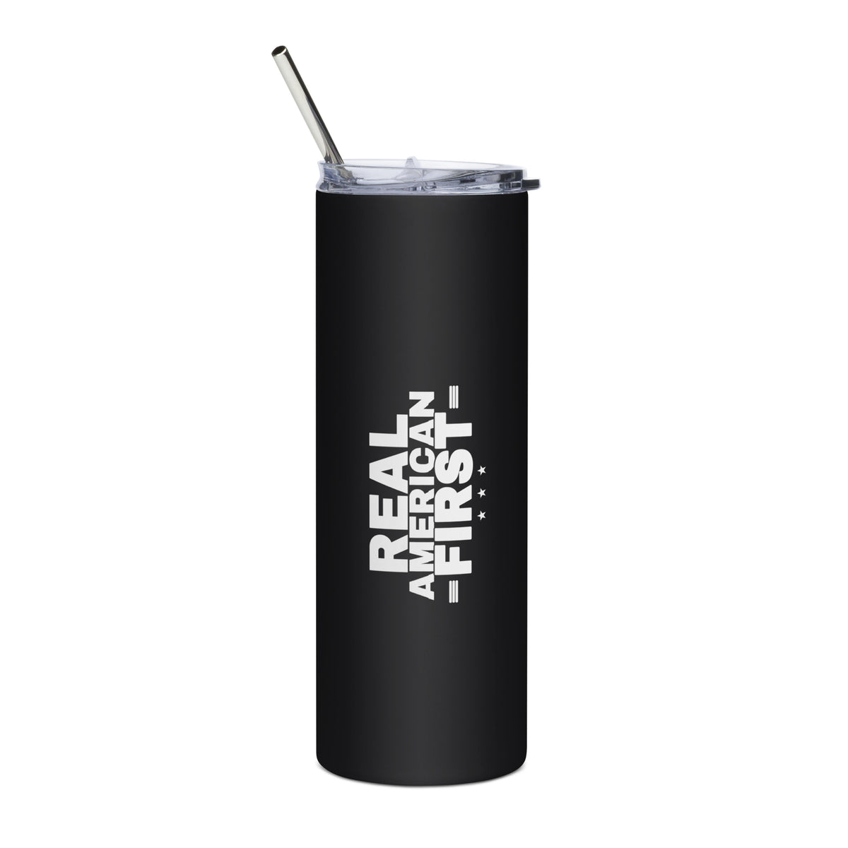 Real American First 20oz Stainless Tumbler back | True American
