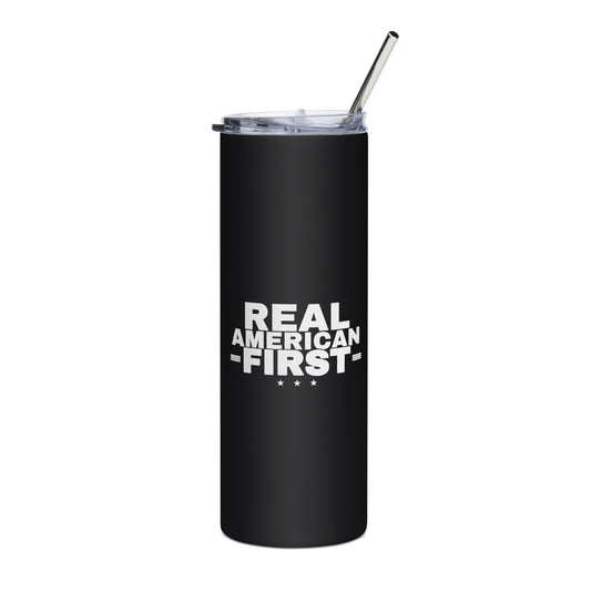 Real American First 20oz Stainless Tumbler front | True American