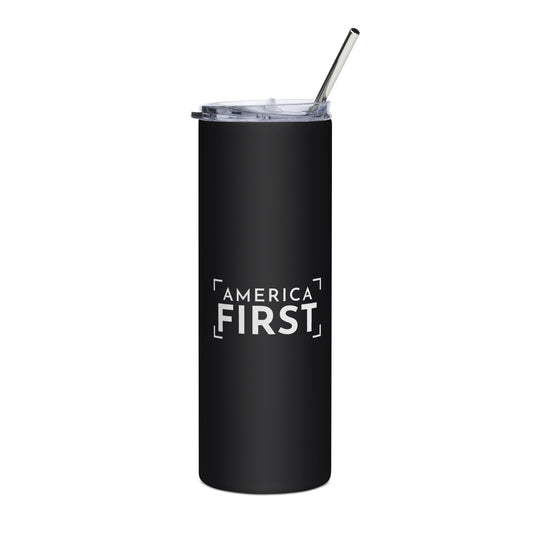 America First Bracket Tumbler front | True American