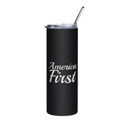 America First Brush Tumbler front | True American